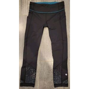 Lululemon Reflective Poka Dot‎ Leggings Black Size 4